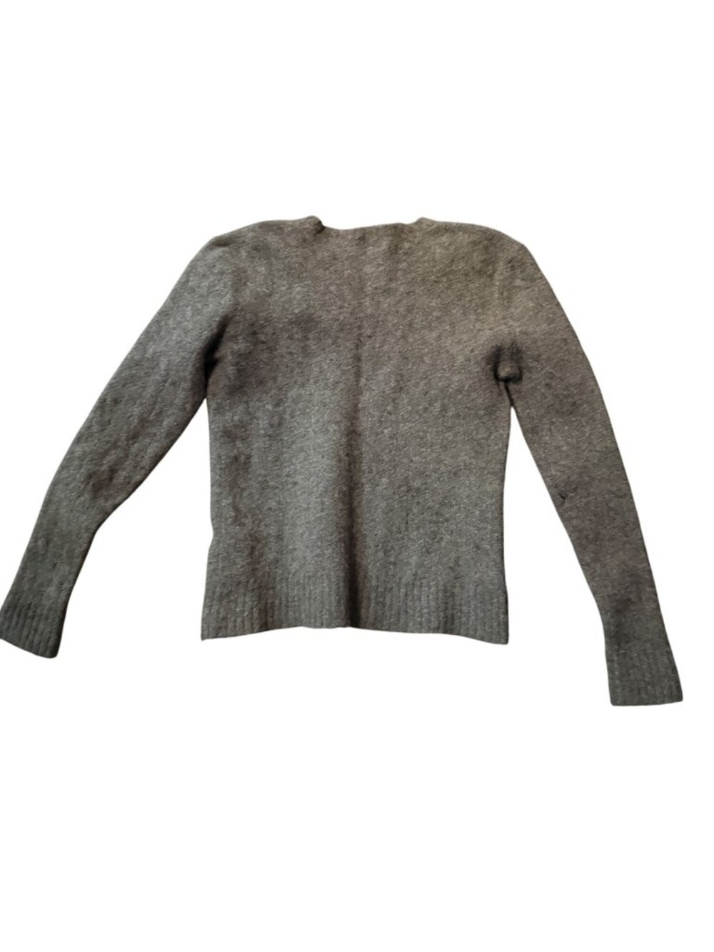 Vintage Polo Ralph Lauren Kids Gray Merino Wool & Cashmere Blend Crewneck Sweate - Picture 3 of 4